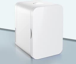 Longwell Mini koelkast 6L - Wit - Geschikt voor auto/camper/vrachtwagen met 12v en 220v stekkers — thumbnail 1