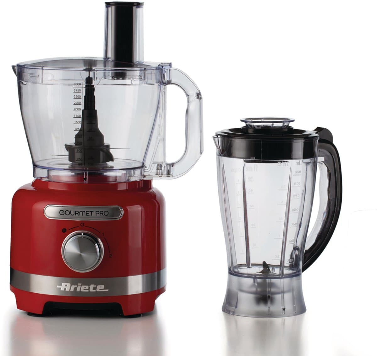 Ariete 1782/00 - Moderna food processor - keukenmachine - hakmolen - blender - Rood — afbeelding 1