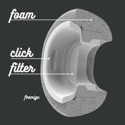 Foam eartips geschikt voor Airpods Pro (2) - 6× Extra Large - Zwart - zachte memory foam opzet oortjes - foamigo® — thumbnail 4