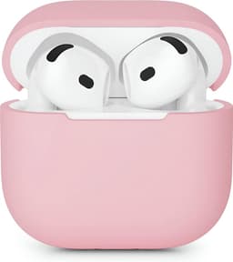 Studio Air Hoesje geschikt voor Airpods 4 - Schokbestendige Siliconen Case - Roze — thumbnail 1