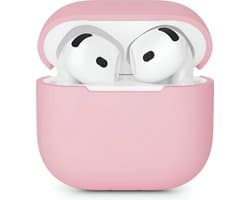 Studio Air Hoesje geschikt voor Airpods 4 - Schokbestendige Siliconen Case - Roze