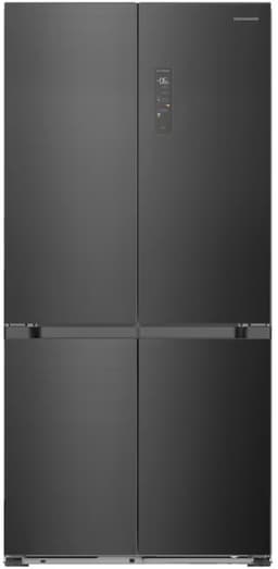Heinner HSBS-HM505MDSINFDXE++ Multi-Deurs Koelkast – 505 L – Full No Frost – Slot-In – LED Touch Display – InoxCool Technologie – Inox Antraciet – 5 Jaar Garantie — thumbnail 1