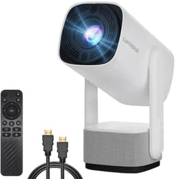 Lumistar® Ultra Mini Beamer - Alles-in-één Smart TV Projector - 2025 model - Android 11.0 - WiFi 6 & Bluetooth 5.2 - 4k Ondersteuning - Beamer - Inclusief Hdmi kabel - Home Cinema - 600 ANSI Lumen - Wit — thumbnail 1