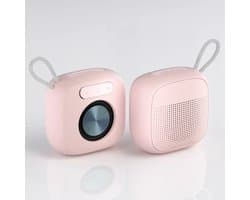 Draagbare Bluetooth Speaker - Draadloze Muziek Box - met HiFi stereogeluid - USB/Micro SD-kaart/AUX-ingang - voor feest, thuisbioscoop, game theater - Roze