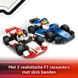 LEGO City - F1 Williams Racing en Haas F1 racewagens Constructiespeelgoed — thumbnail 2