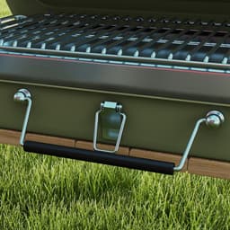 Outsunny-Tischgrill-Edelstahl, Metall-47L x 30B x 28H cm-Grün — thumbnail 3