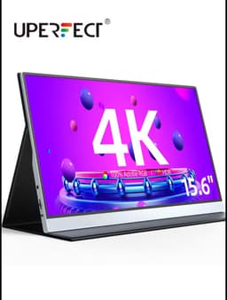 UPERFECT Portable Monitor - 4K - Beeldscherm - Monitor - Scherm - Draagbare monitor - 15.6" - 3840x2160UHD - HDMI & USB-C - Zwart — thumbnail 1
