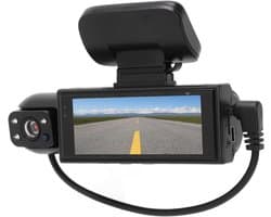 316 Inch HD-scherm Dashcamera met 360° Rotatielens voor en Achter Nachtzicht - Parkeerachteruitrijmonitor met Bewegingsdetectie en Lusopname