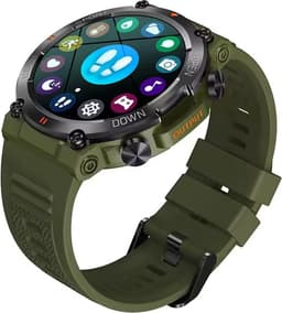Smartwatch, KH-56-GROEN, Smartwatch Dames en Heren, Horloge, Smartwatch Bluetooth, Sporthorloge, Horloge Heren en Dames, Activity Tracker, Smartwatch Android, IPS Scherm, IP67 WATERDICHT, 30 Dagen Standby, Smartwatches geschikt voor IOS, Android — thumbnail 3
