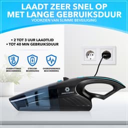 Innovixpro® Steelstofzuiger – Nat&Droog – Steelstofzuiger draadloos – 17000Pa –Steelstofzuigers – ExtremeZuigkracht – Jouw ultieme schoonmaakpartner – Steelstofzuiger Zonder zak op accu – InclusiefReistas – Kruimeldief Met steel — thumbnail 5