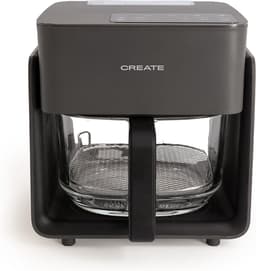 CREATE - Olievrije friteuse van 4,2 L met stoomfunctie - Zwart - AIR FRYER CRYSTAL — thumbnail 1