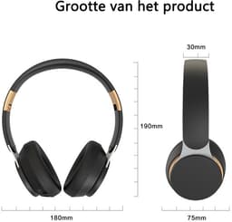KINSI Draadloze Sport Hoofdtelefoons - Bluetooth 5.0+ Bedrade Modus - 40 Uur Speeltijd - Opvouwbaar & Lichtgewicht — thumbnail 2