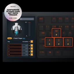 SteelSeries Apex Pro TKL Gen 3 - Mechanisch Gaming Keyboard - Wit - US Qwerty - Rapid Trigger, Rapid Tap, Protection Mode — thumbnail 4