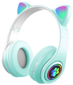 KINSI Bluetooth Gaming Headset - Stylish Kat Oor Design met LED - Verlichting! Perfect voor Meisjes, Compatibel met Alle Apparaten (Tablet / Computer / Telefoon) — thumbnail 1