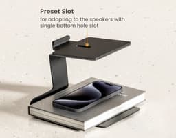Speakerstandaard bureau - luidsprekerstandaard - set van 2 stuks — thumbnail 2