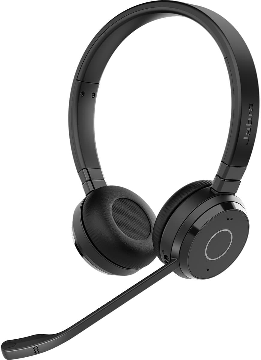 Jabra Evolve 65 TE - Headset Bedraad & draadloos - Bluetooth - USB-A- via Bluetooth-adapter - ruisonderdrukking - UC-gecertificeerd - zwart — afbeelding 1