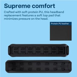 Vervangende Hoofdband voor Bose QuietComfort 35, 35 II, 45 (QC35, QC35 II, QC45) Hoofdtelefoon [Upgraded] van MMOBIEL – Protein PU Hoofdband – Hoofdtelefoon Hoofdkussen Cover Reparatie – Zwart — thumbnail 2