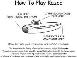 VG Kazoo muziekinstrument - goudkleurig — thumbnail 3
