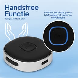 Techard Bluetooth Receiver Auto BT 5.4 - 3.5MM AUX Bluetooth Ontvanger Handsfree Bellen Bluetooth Audio Receiver - Inclusief Kabel en Plug — thumbnail 5
