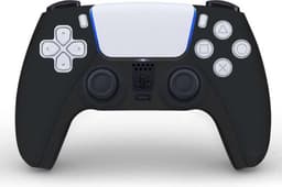 Playstation 5 Controller Skin - PS5 Silicone Hoes - Playstation 5 Accessoires - Cover - Hoesje - Siliconen skin case - Zwart — thumbnail 2