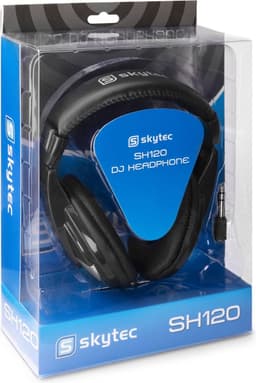 Koptelefoon - SkyTec SH120 hoofdtelefoon voor DJ, instrumenten, muziek, etc. met 2 meter kabel - Zwart — thumbnail 5