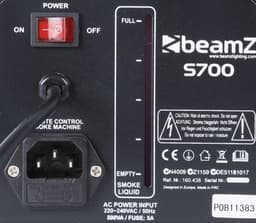 Rookmachine - Beamz S700 rookmachine 700W incl. 400ml rookvloeistof — thumbnail 3