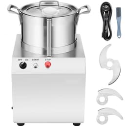 Keukenmachine - Foodprocessor & Groentesnijder - Inhoud 6 L - Voedselveilig RVS - Inclusief 2 S-vormige Messen - Multifunctioneel Hakken & Snijden - Voor Groenten Fruit Noten — thumbnail 1