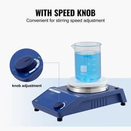 Magneetroerder - Magnetische Roerplaat Set - Snelheid 0-1500 rpm - Traploos Instelbaar - Capaciteit 20 l - Inclusief Roerstaaf — thumbnail 3
