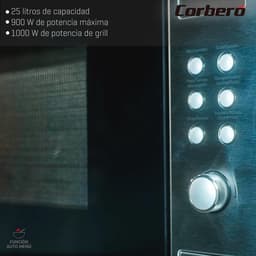 Magnetron 25 liter RVS 900W met Automenu en Grillfunctie — thumbnail 3