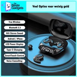 De Beste Gadgets Slaap Oordopjes Bluetooth – Draadloze Sleep Earbuds – Kleine oordopjes - Kleine Oortjes - Ultra Dun & Comfortabel – Voor Zijslapers – Noise Reduction – Waterbestendig - MD - Zwart — thumbnail 3