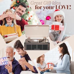 Retro CD Speler - Bluetooth Speaker - Meerdere afspeelmodi - Met Draadloze Verbinding & Afstandsbediening - Bruin - AUX & FM Radio - Voor Huis & Slaapkamer — thumbnail 5