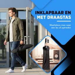 Finesse Muziekstandaard voor Bladmuziek - Opvouwbaar - met Draagtas - Lessenaar - voor Tablet -Zwart — thumbnail 4