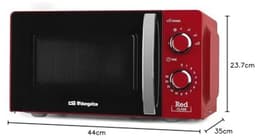 Magnetron 20L Capaciteit met 6 Niveaus, Timer en Ontdooi Programma - 700W, Rood — thumbnail 2