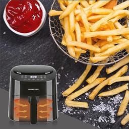 Heteluchtfriteuse 4,5L - 1400W met 8 Kookprogramma's voor Gezonde Bereidingen — thumbnail 2