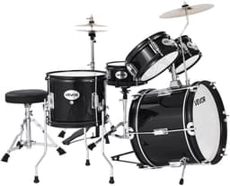 VEVOR Drumset 5-Delig Drumstel voor Kinderen met 14-Inch (35,6 Cm) Bastrommel Zwart — thumbnail 2