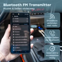 Audyn Bluetooth Transmitter - Autolader - 80W - FM Transmitter - USB C & 8-pin - Auto Oplader - Carkit — thumbnail 2