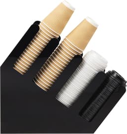 Afgestudeerde Koffiekopdispenser met 4 Vakken en 80 Kopjes Capaciteit — thumbnail 5