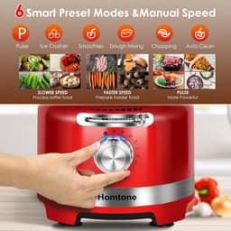 10-in-1 Electric Food Processor - 1000 W - Multifunctional Chopper - 1.5 L Glass Mixer - 3 L Bowl voor Snijden - Hakken - Rasp - Mixen - Pureren - Deeg - 6 Presets - Voor Thuisgebruik — thumbnail 4