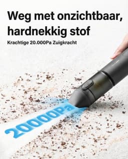 HOTO AutoCare Air Duster & Vacuum – 4-in-1 Draadloze Luchtblazer & Handstofzuiger met 20.000 Pa Zuigkracht – 3 Vermogensstanden – 5 Opzetstukken – USB-C Opladen – Draagbaar Reinigingsapparaat voor Auto, Huis & Bureau — thumbnail 5