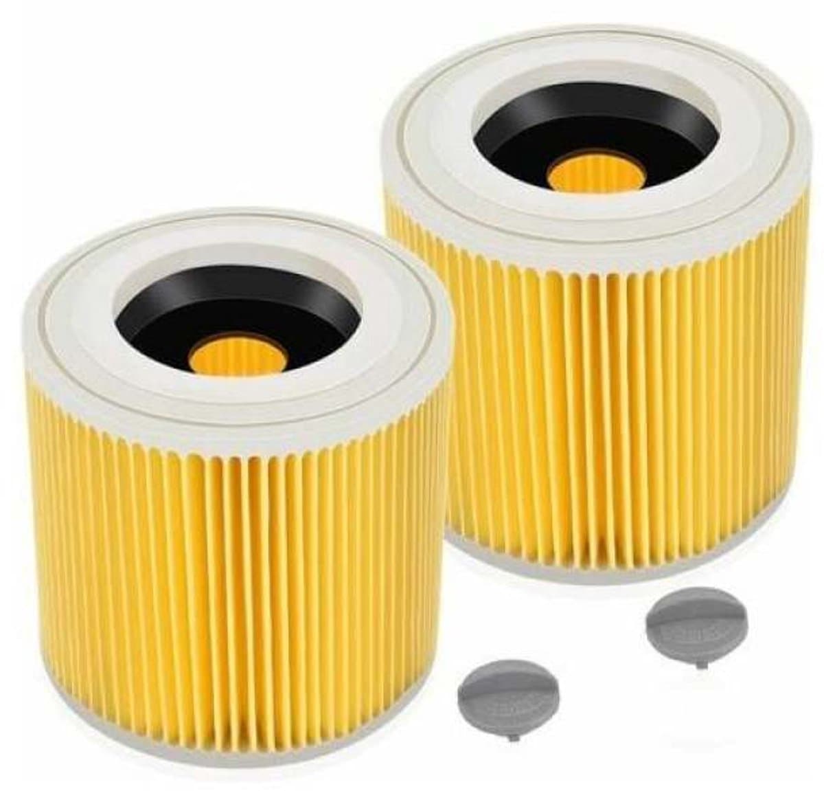 4x Patroonfilter geschikt voor Kärcher WD1, WD2, WD3 en A series - Vervangt 6.414-552.0 - Filter — afbeelding 1