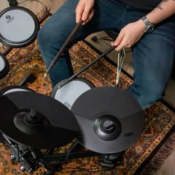 Elektronisch drumstel 6 inch - Met gratis lessen - Fazley DDK-020 - Zwart — thumbnail 5