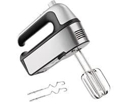 Staande mixer - Keukenmixer deeg - Taarten bakken - Vijf snelheden - 10x10x10 mm - Zilver