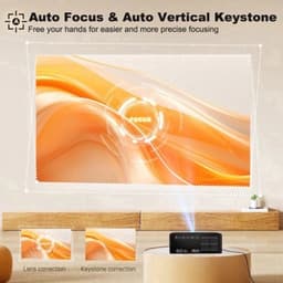 Beamer 1600 ANSI Lumen - 1080P Full HD Resolutie - LCD Scherm - Zwart - Voor Thuisbioscoop En Presentaties — thumbnail 5