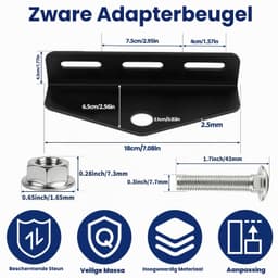 Grastractor, aanhanger, kogelkop, trekhaak, grasmaaier, universele Zero Turn grasmaaier, trekhaak adapter houder, aanhanger gazontractor (7,6-15,2 cm houder, 1,9 cm pengat) — thumbnail 2