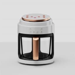 Airfryer - 3L – Heteluchtfriteuse - 1000W – Olievrij Frituren – LED Touchscreen - en 360° Hete Lucht – Voor Gezonder Koken - Veilig in Gebruik - Wit — thumbnail 3