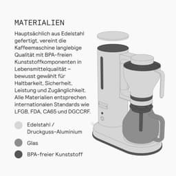 Koffiezetapparaat - Filterkoffiemachine - Verse koffie zetten - Warmhoudfunctie - 125 Liter - Staal — thumbnail 2