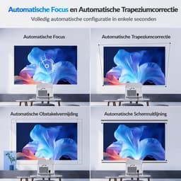 Magcubic® HY350MAX Mini Beamer 4K - Draagbare Smart Projector met Android 14 - Thuisbioscoop Beamer WiFi 6 & Bluetooth 5.4 - 600 ANSI- Auto Keystone - 180° Draaibaar - Full HD 1080P - Home Cinema — thumbnail 4