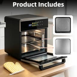 16L, 8-in-1 Heteluchtfriteuse Oven van RVS — thumbnail 4