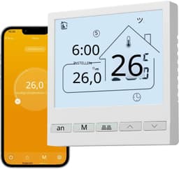 Warmara Thermostaat voor cv - CV Thermostaat - Slimme Thermostaat - Wit - 2cm x 9cm x 9cm — thumbnail 1