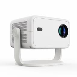 Atlasyx beamer - Mini projector - Smart - Film - Draagbare - Native Full HD 1080P - 360° Correctie - 29 x 18 x 20 cm - Wit — thumbnail 1